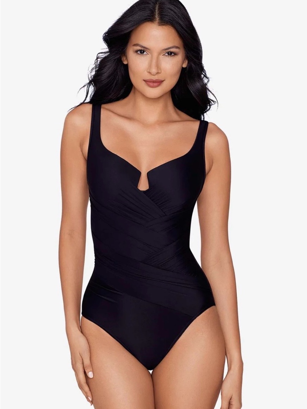 Miraclesuit new black Classic Black One-Piece Swimsuit Gandolf 14